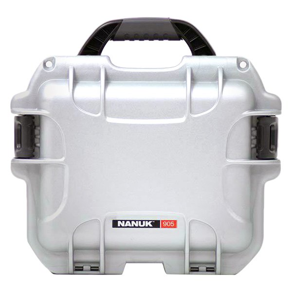 Nanuk® - 905™ 12.5" x 10.1" x 6" Silver Hard Case with Padded Divider
