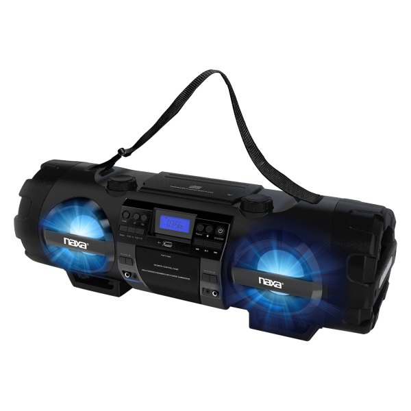Naxa® - Bluetooth™ MP3/CD Bass Reflex Boombox and PA System