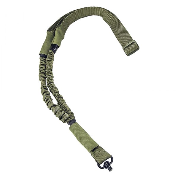NcSTAR® - 1.5" Green Single Point Bungee Sling with QD Swivels