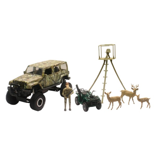 New-Ray® - Camo Jeep Wrangler Deer Hunting Set