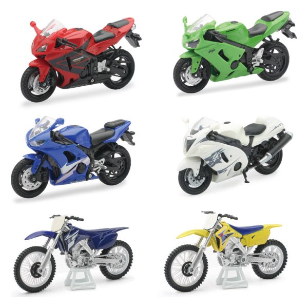 New-Ray® - 1:18 Scale Die Cast Motorcycle Assortment