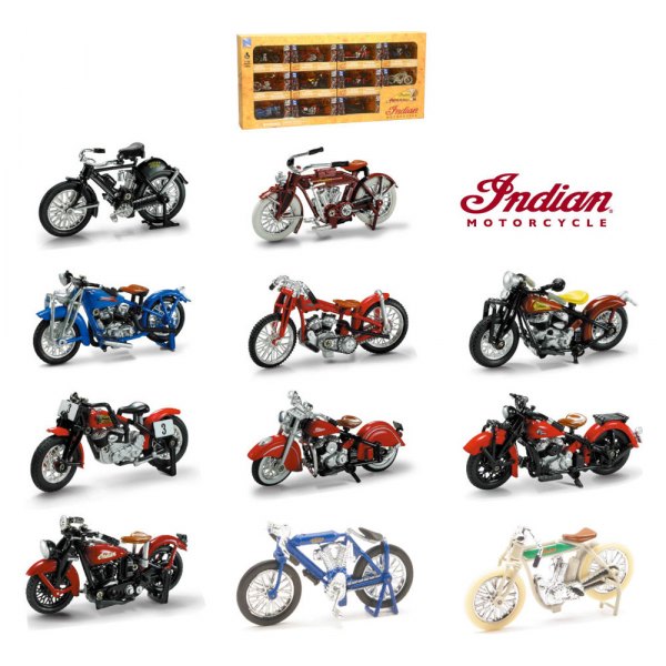 New-Ray® - 1:32 Scale Indian D/C Bike Collection Set