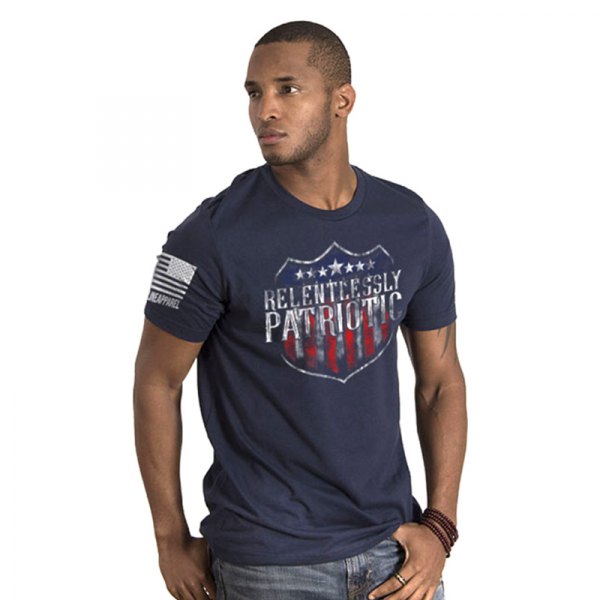 Nine Line® - Men's Relentlessly Patriotic Small Navy T-Shirt