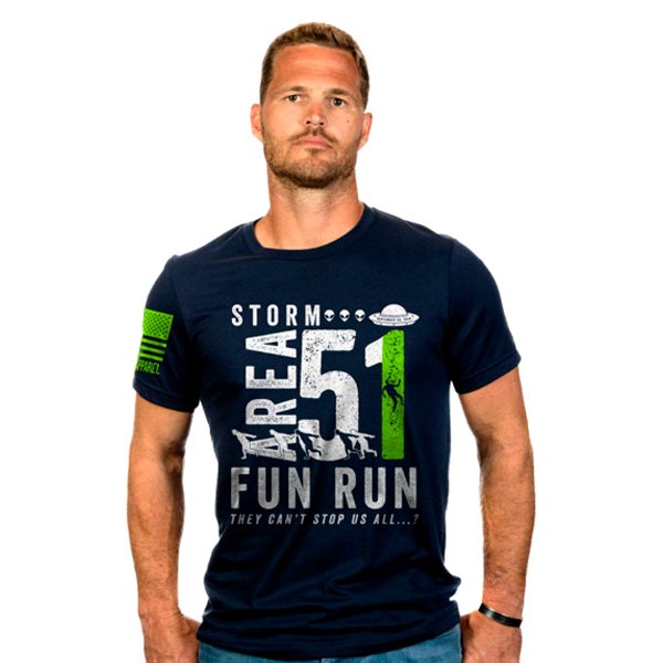 Nine Line® - Men's Fun Run Small Navy T-Shirt