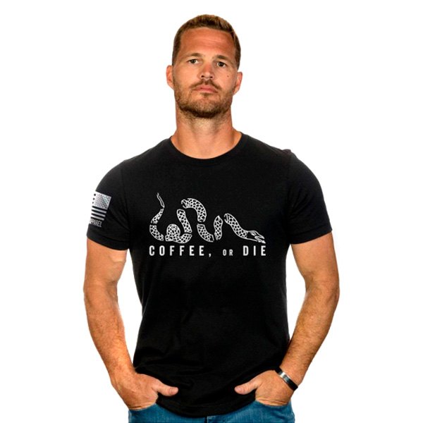 Nine Line® - Men's Coffee Ordie Large Black T-Shirt