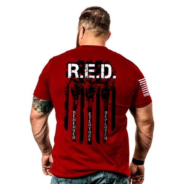 Nine Line® - Men's Remember Everyone Deployed X-Large Red T-Shirt