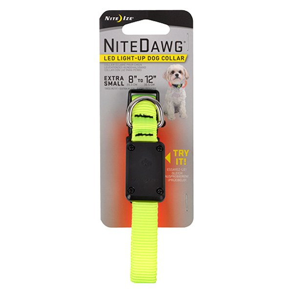 neon yellow dog collar