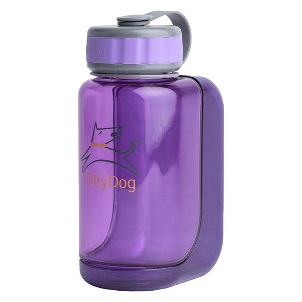 OllyDog® - 20 fl. oz. Plum Pet Water Bottle with Cup