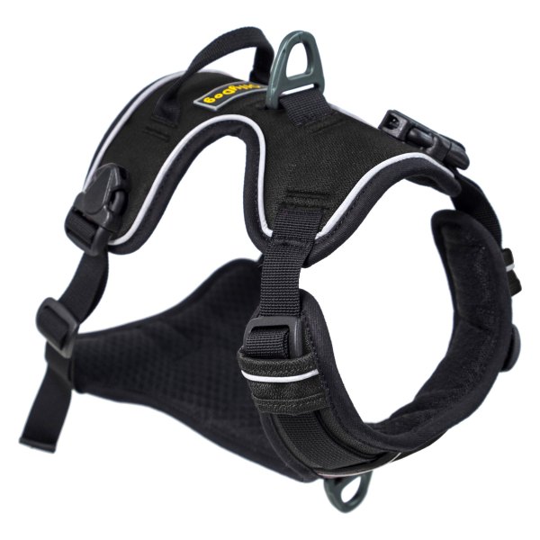 Olly Dog® - Alpine 27" to 32" Raven Reflective Dual-Clip Dog Harness
