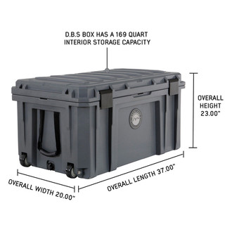 Overland® - D.B.S.™ 23" x 37" x 20" Black Wheeled Hard Case