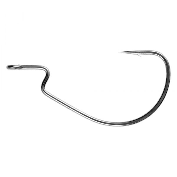 Owner® - Jungle Wide Gap 4/0 Size Silky Gray Hooks, 4 Pieces