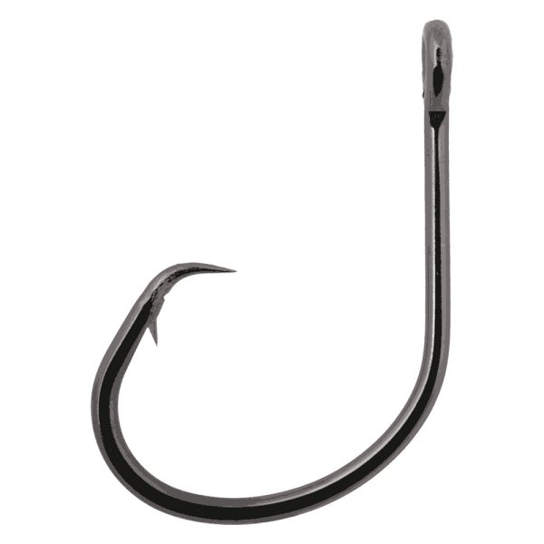 Owner® - Reef & Rig Circle 5/0 Size Black Chrome Hooks, 7 Pieces