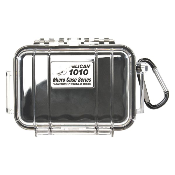 Pelican® - 1010 Micro™ Black/Clear Hard Case for Memory Cards