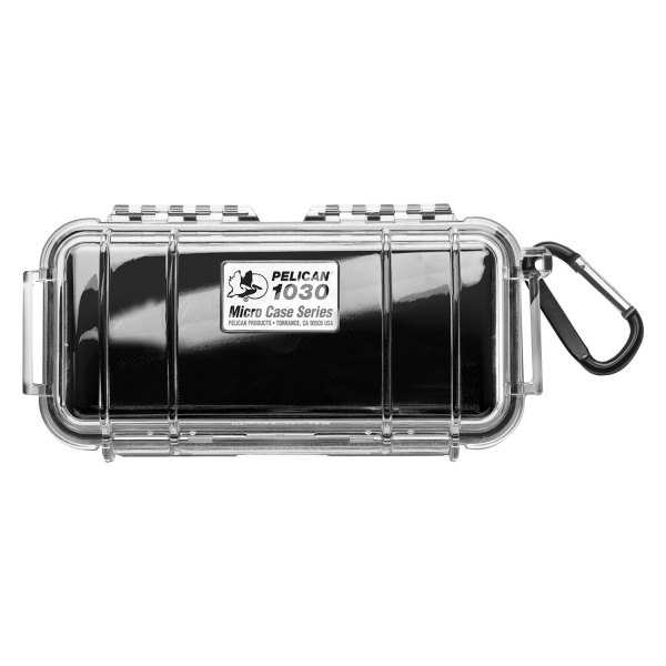 Pelican® - 1030 Micro™ Black/Clear Hard Case for Memory Cards