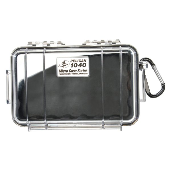 Pelican® - 1040 Micro™ Black/Clear Hard Case for Memory Cards