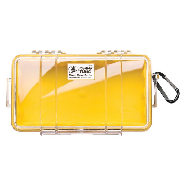 Pelican® - 1060 Micro™ Yellow/Clear Hard Case for Memory Cards