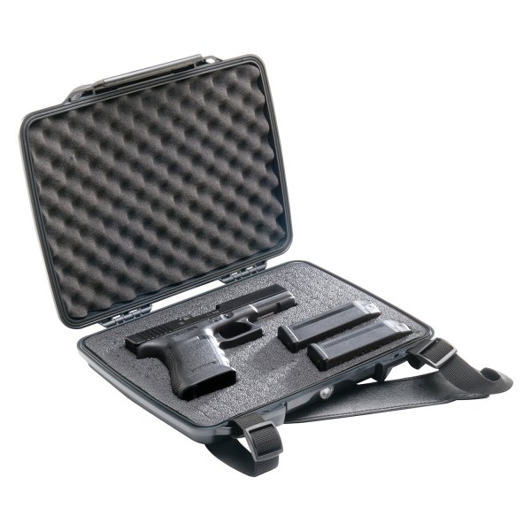 Pelican® - P1075™ 12.38" x 9.75" x 2.13" Black ABS Plastic Pistol Hard Case