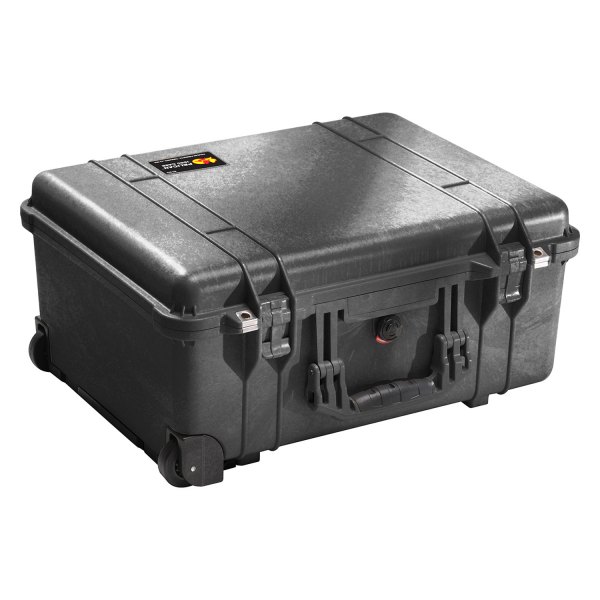 Pelican® - 1550™ 22.07" x 17.92" x 10.42" Black Wheeled Hard Case with Foam