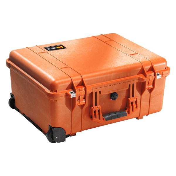 Pelican® - 1550™ 22.07" x 17.92" x 10.42" Orange Wheeled Hard Case