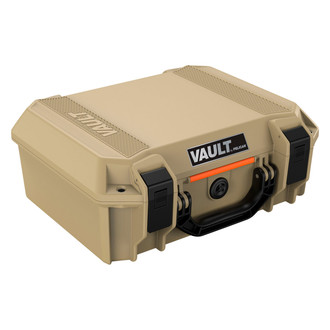 Pelican® - V200 Vault 14" x 10" x 5.5" Tan Hard Case with Foam Insert