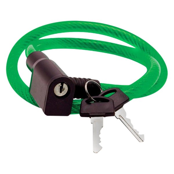 Performance Tool® - Project Pro™ 2.6' Green Keyed Bike Cable Lock