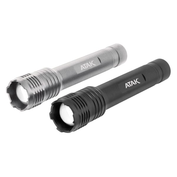 Performance Tool® - ATAK™ Black and Silver 2-Piece Flashlight Set