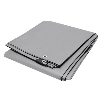 Performance Tool® - Reinforced Heavy Duty 8' x 10' Silver Tarp