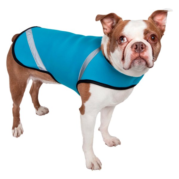 Pet Life® - Extreme Neoprene X-Small Blue Multi-Purpose Protective and Reflective Rash Guard Dog Coat