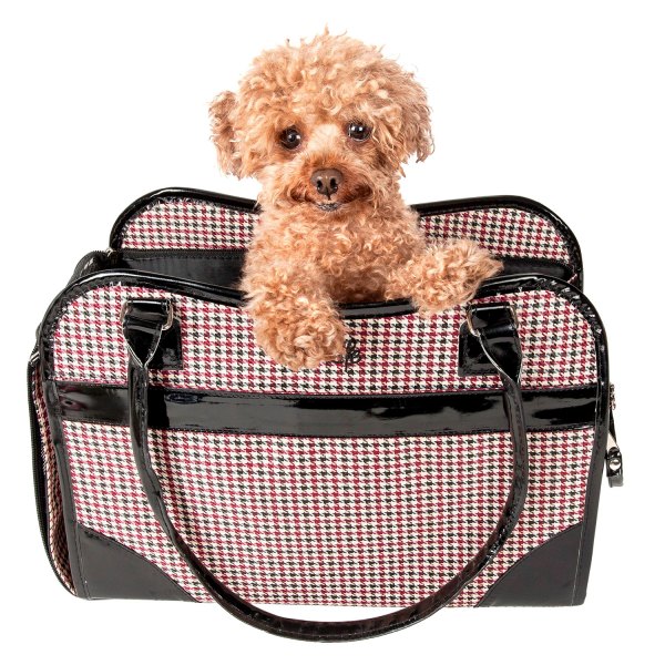 Pet Life® - 14.6"L x 6.7"W x 10.6"H Multicolor Nylon Exquisite Pet Handbag Carrier