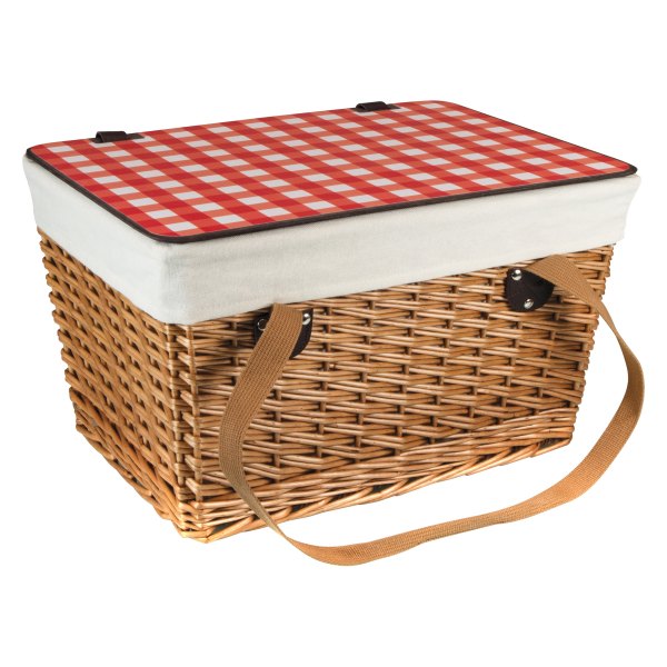 Picnic Time® - Canasta Red Gingham Picnic Basket