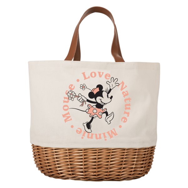 Picnic Time® - Promenade Beige Canvas Picnic Basket