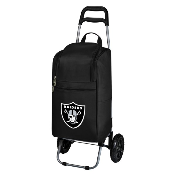 Picnic Time® - NFL Oakland Raiders 37-Can Black Wheeled Cart Cooler