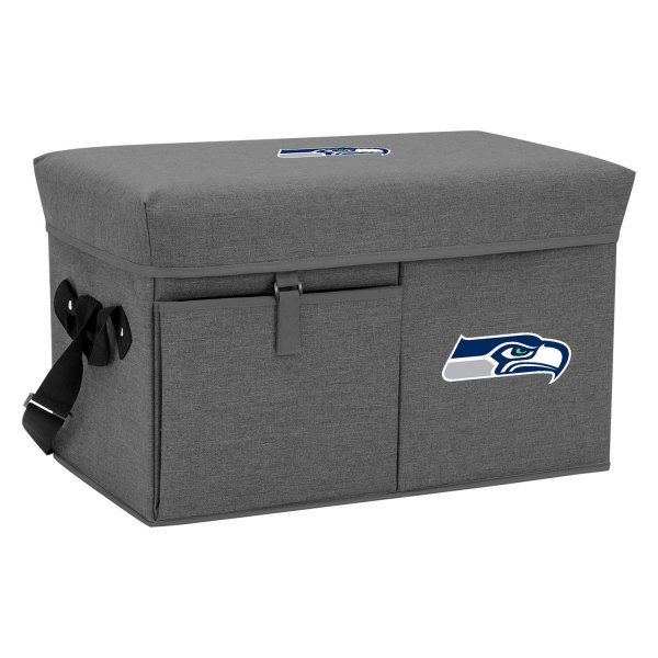 Picnic Time® - Ottoman NFL Seattle Seahawks 24-Can Gray Soft Cooler with Seat