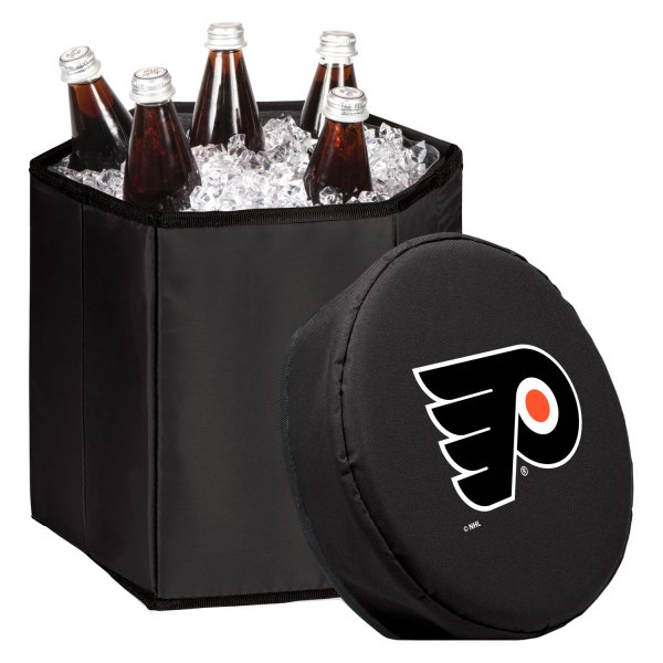Picnic Time® - Bongo NHL Philadelphia Flyers 12 qt Black Soft Cooler with Seat