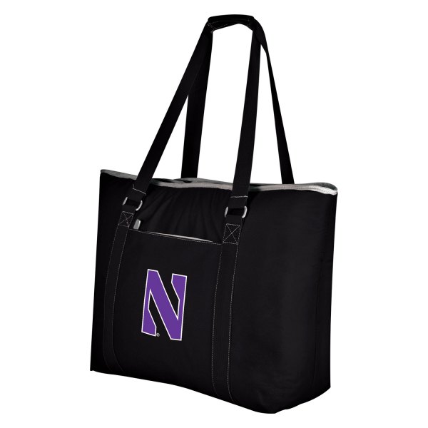 Picnic Time® - Tahoe XL NCAA Northwestern Wildcats 48-Can Black Cooler Tote Bag