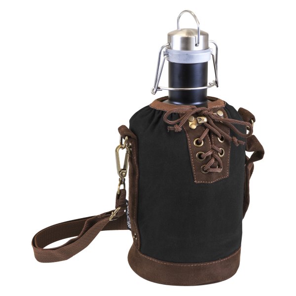 Picnic Time® - Black/Brown Growler Tote