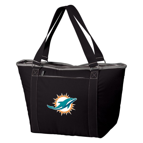 Picnic Time® - Topanga NFL Miami Dolphins 24-Can Black Cooler Tote Bag