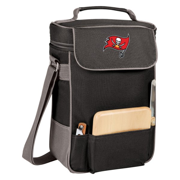 Picnic Time® - Duet Tampa Bay Buccaneers Black with Gray Accents Wine and Cheese Tote