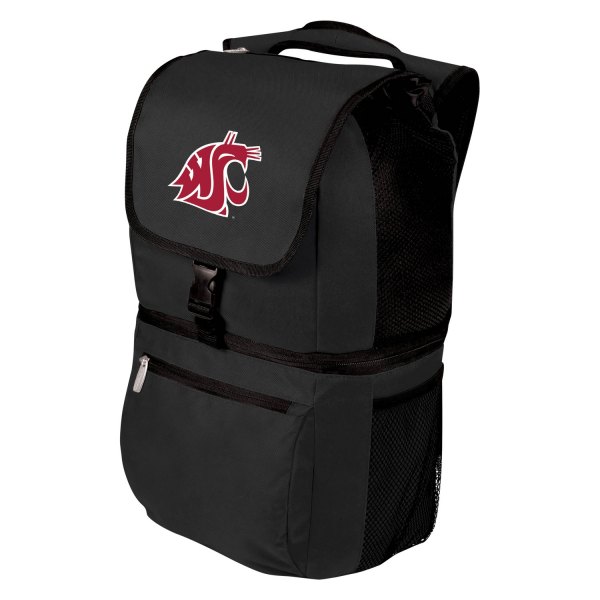 Picnic Time® - Zuma NCAA Washington State Cougars 27 qt Black Cooler Backpack