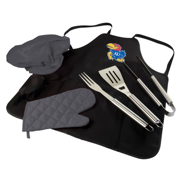 Picnic Time® - Tote Pro™ BBQ Apron with 3-Piece BBQ Tool Set