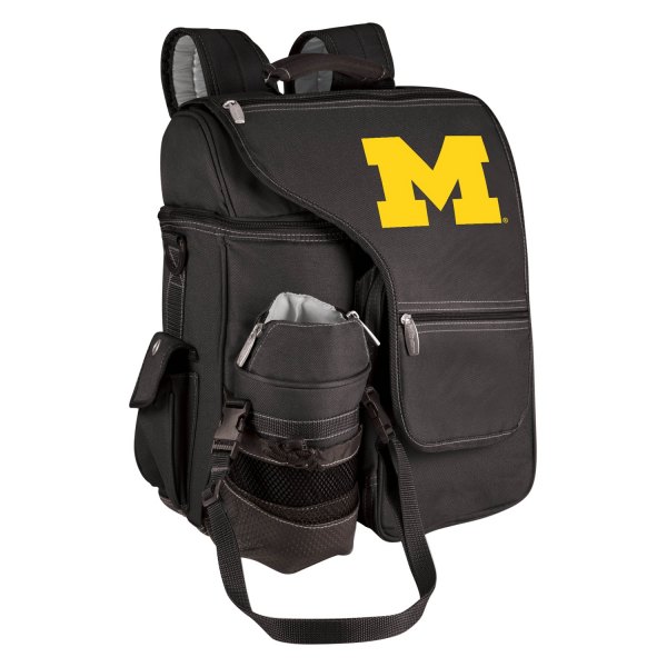 Picnic Time® - Turismo NCAA Michigan Wolverines 13 qt Black Cooler Backpack