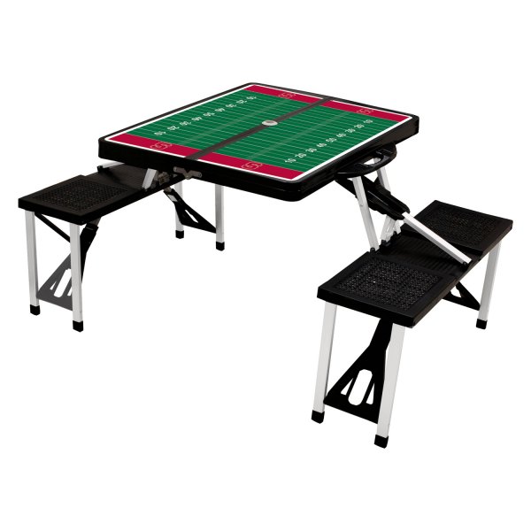 Picnic Time® - NCAA Sport Stanford Cardinal Black Portable Folding Camp Table Set