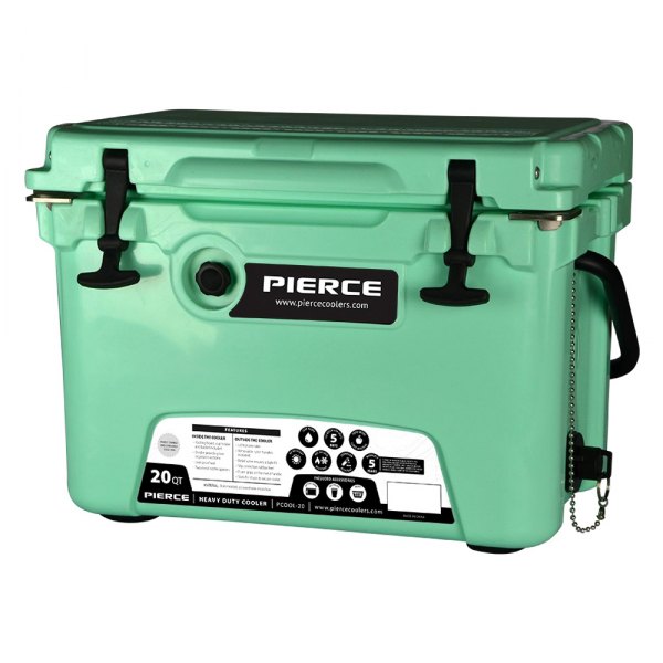 Pierce® - 20 qt Sea Foam Green Hard Cooler