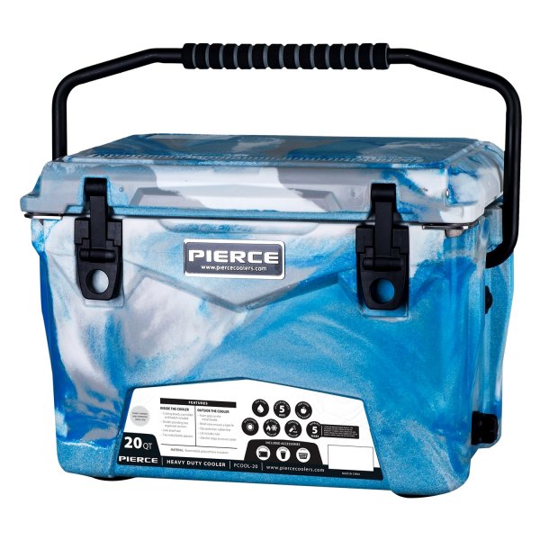 Pierce® - 45 qt Island Blue Camo Hard Cooler