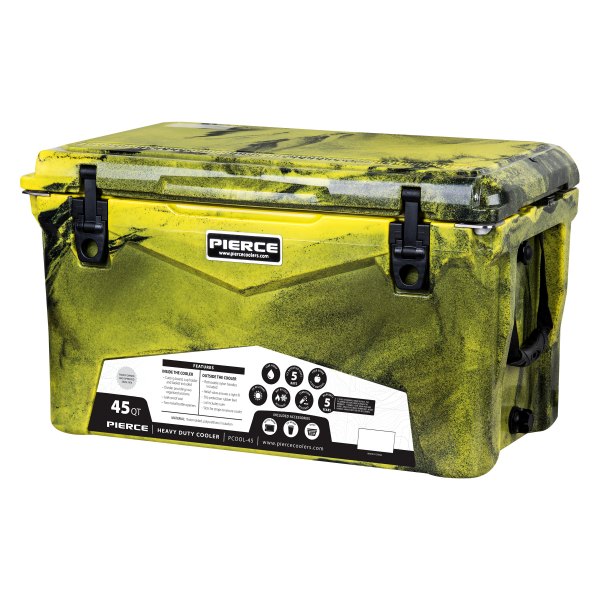 Pierce® - 45 qt Yellow Camo Hard Cooler