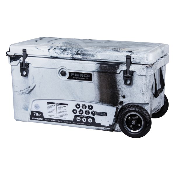 Pierce® - 70 qt Granite Camo Wheeled Hard Cooler