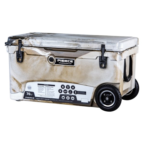 Pierce® - 70 qt Desert Camo Wheeled Hard Cooler