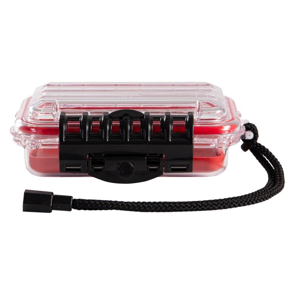 Plano® - Guide Series™ 6.5" x 2 Red/Clear Plastic Waterproof Case