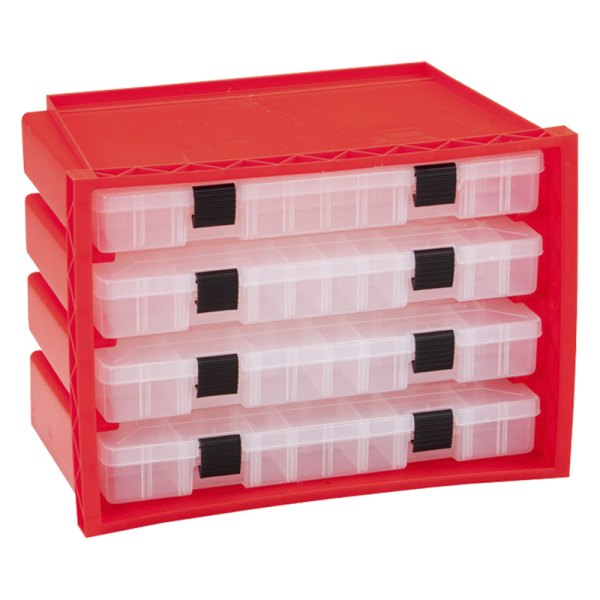 Plano® - 15.5" x 9.5" Red Plastic Portable Rack Tackle Box