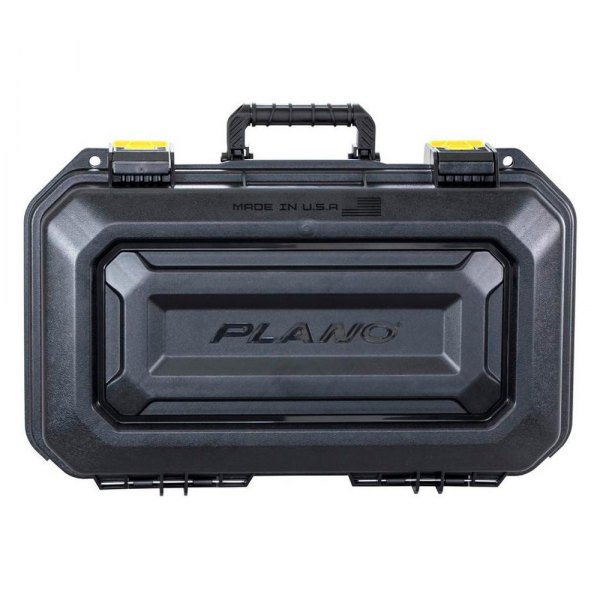 Plano® - AW2™ Waterproof 19.4" x 12" x 6.2" Black/Yellow Plastic 4-Pistol Pistol Hard Case